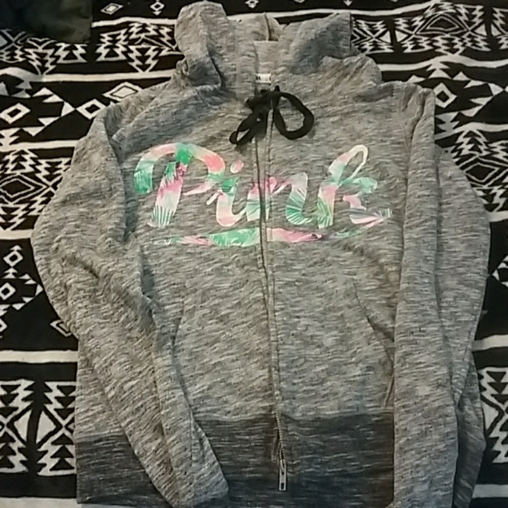 Pink zip up